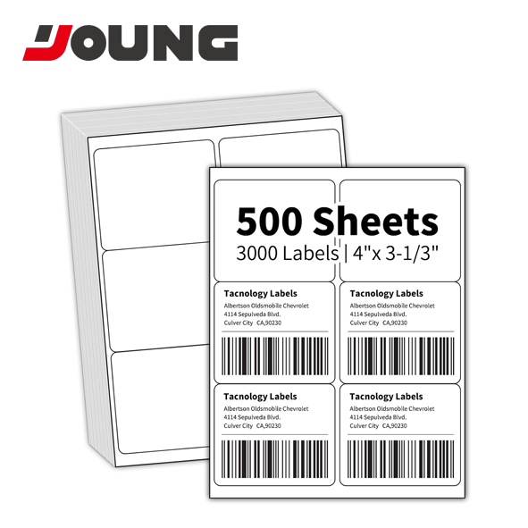 500 Sheets 4" x 3-1/3" Shippin